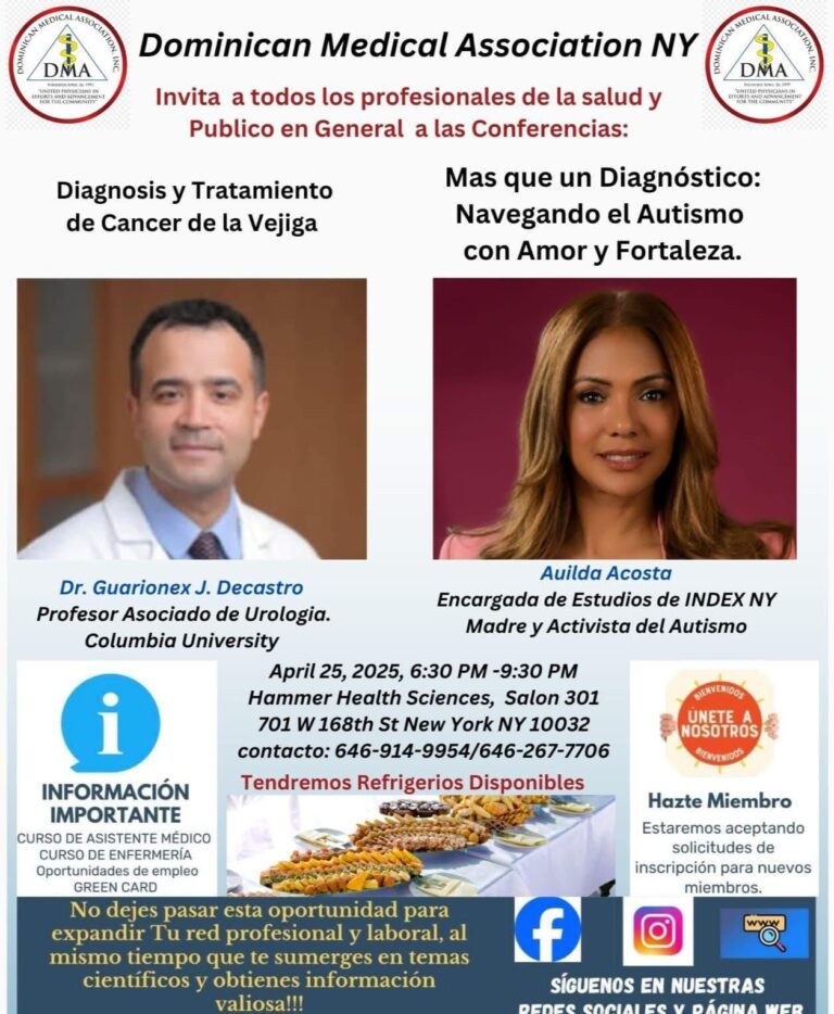 Jaime Vargas, “La Voz de los Envejecientes”, invita a las conferencias de la Dominican Medical Association NY