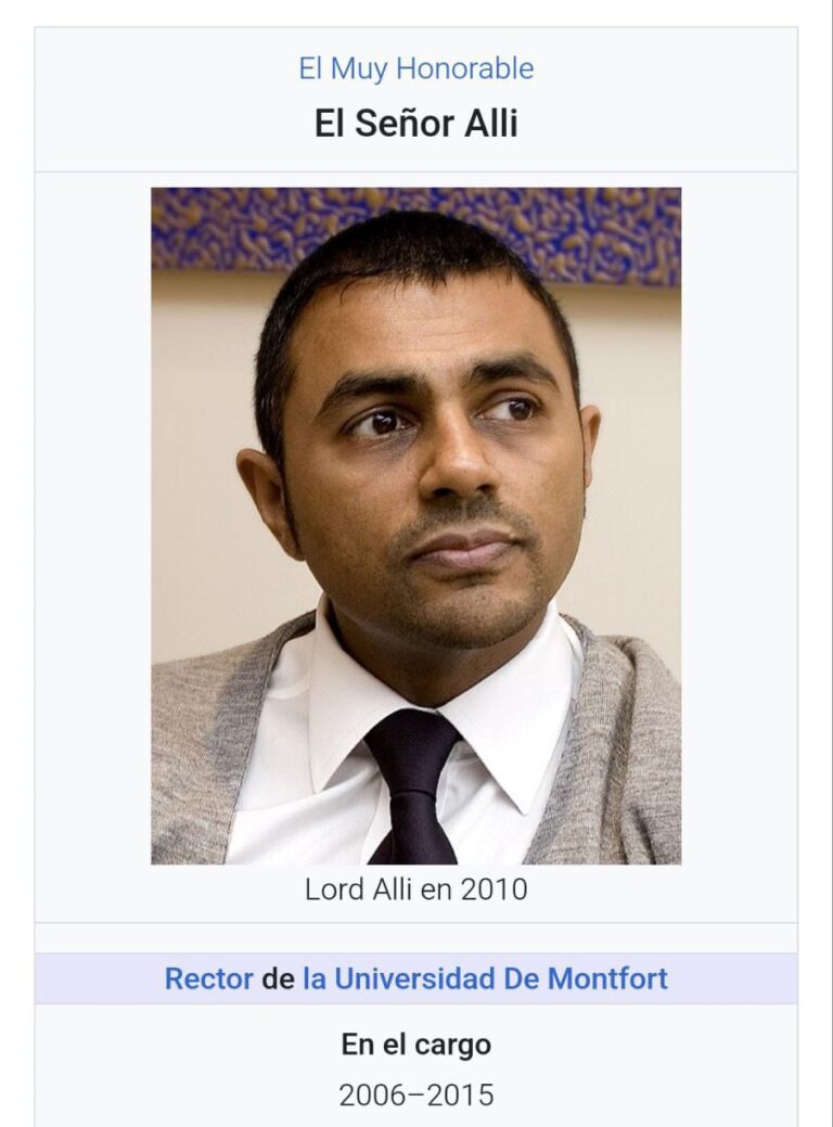Breve reseña de Waheed Ali, Lord británico de ascendencia musulmana